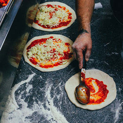 Create your own pizza with any topping combination you like.